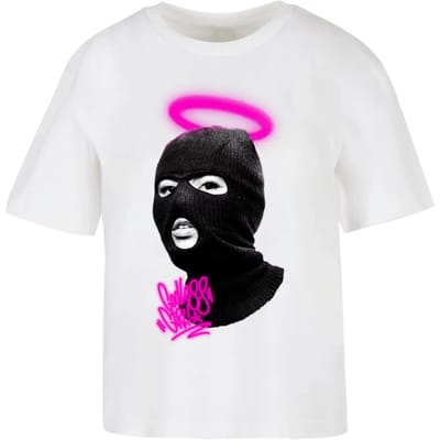 Dames-T-shirt Mister Tee Godless