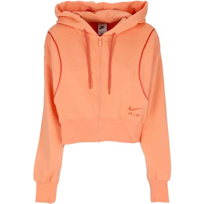 Dameshoodie met rits Sportswear Air Fleece hoodie met volledige rits Oranje Trance/mantra oranje