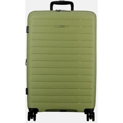 Jump Striper 4 wielen Trolley 68 cm met uitbreidingsplooi - Harde bagage - TSA slot - light green