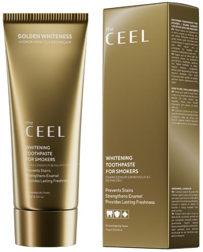 The CEEL Whitening Tandpasta voor Rokers - Rokers tandpasta - Tegen aanslag van koffie, thee & nicotine en voor frisse adem - Whitening Toothpaste for Smokers 75 g