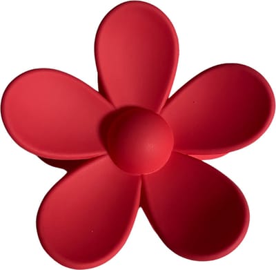 Arty’s Bloemvormige Haarklem – Rood – Set van 2 – Haarclip – Haaraccessoires – Vrouwen en Meisjes – Geschikt voor alle haartypen – 7,3 cm – Stijlvol
