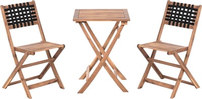CONIOLO - Bistroset - Bruin/Zwart - Acaciahout