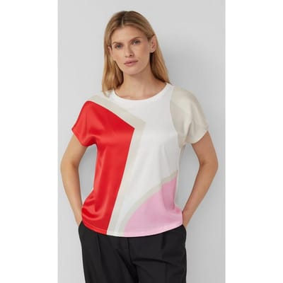 s.Oliver BLACK LABEL - Dames t-shirt - Maat S - Vrouwen - wit - onbekend materiaal