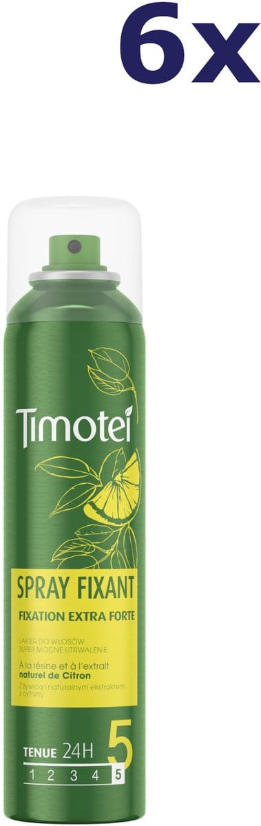 6x Timotei haarlak fixation extra forte 250ML