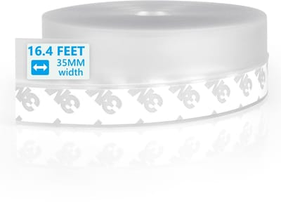 Dailygoody - Silicone Deurstrip - Geluiddicht en Winddicht - Zelfklevend - 5 Meter - Voor Deuren en Ramen - Eenvoudige Installatie - Geschikt voo