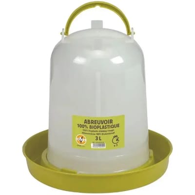 Bioplastic drinker for poultry Chick'A 3 L