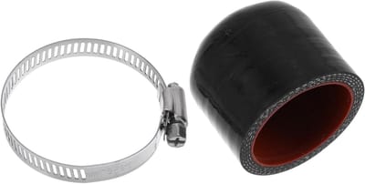 Set van 40mm Lengte en 40mm ID Zwarte Rode Siliconen Rubber Slang Eindstop voor Universele Aftakking met Klemmen en Toebehoren