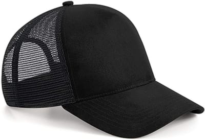 Truckers cap - Baseball pet - Ademend en verstelbaar - Voor volwassenen - Zwart - Zonnepet - Jonyx