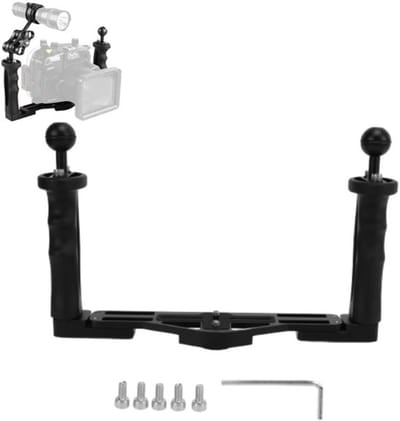 Draagbare stabilisatorgrip voor onderwatercamera's, aluminium
