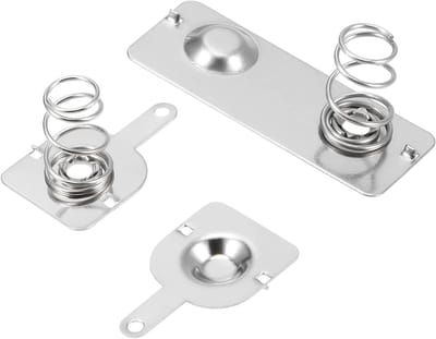 Batterij Plaatjes - Contactveer Set - Apparaten Repareren - IJzeren Constructie - 20 Stuks - Zilver