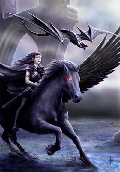 Anne Stokes Wenskaart Realm Of Darkness