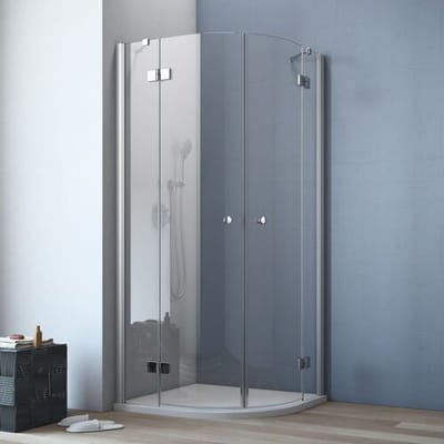 GEO maw flex round shower with 2 hinged doors, 80 x 80 cm AR300805002360