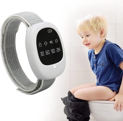 Wireless Bed Wetting Alarm - Urine Alarm met Geluid en Vibratie - Bedplassen Sensor voor Jongens en Meisjes - Onisex Sensor voor Kinderen en Ouderen