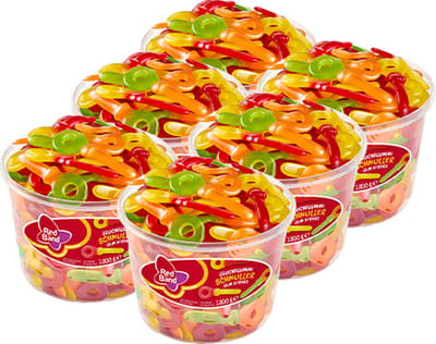 Red Band - Gum Foppies - 6x 100 stuks