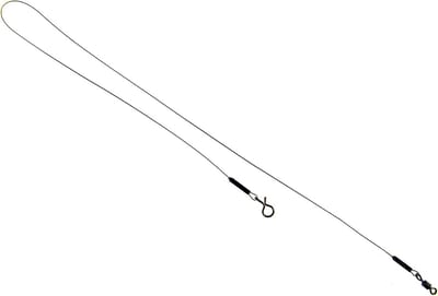 Stalen onderlijnen met wartels voor roofvissen 6 kg - 30 cm - 2 stuks