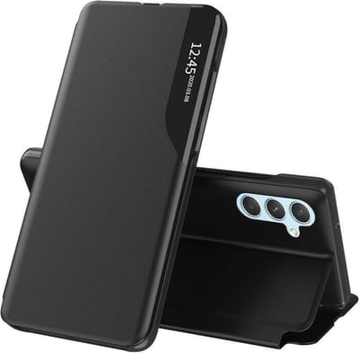 Hoesje geschikt voor Samsung Galaxy A34 - Techsuit eFold Book Case - Zwart