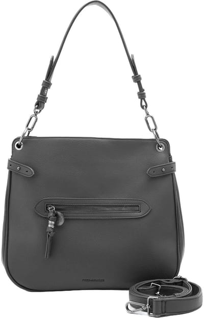 FREDsBRUDER schoudertas My Bestie Round Hobo Bag Dark Grey donkergrijs
