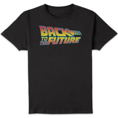 Back to the Future Classic Logo T-shirt - Zwart - L