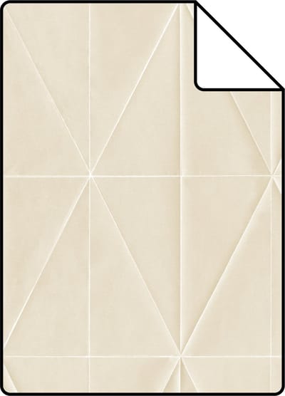 Proefstaal Origin Wallcoverings behang origami motief zand beige - 26,5 x 21 cm - 347855-S