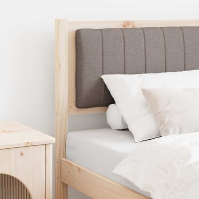 vidaXL - Gestoffeerd - hoofdbord - Bruin - 80 - cm - Massief - grenenhout