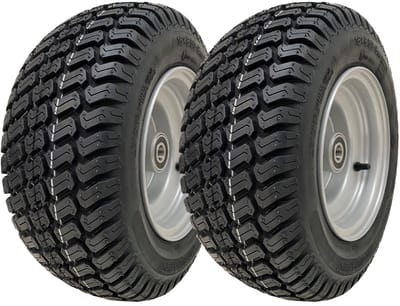 16x6,50-8 grasmaaierwiel, 4-laags P332-band, stalen velg, 25 mm lager (set van 2)