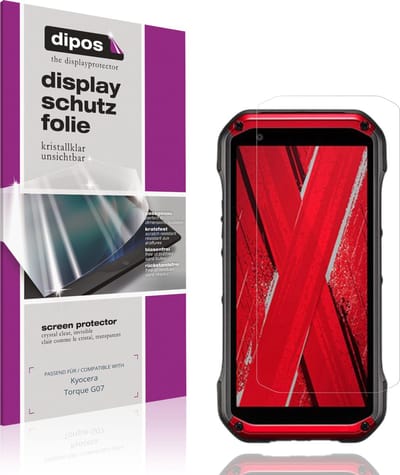 dipos – 4x Beschermfolie geschikt voor Kyocera Torque G07 | Krasbestendige & heldere Screenprotector Ultra-Thin