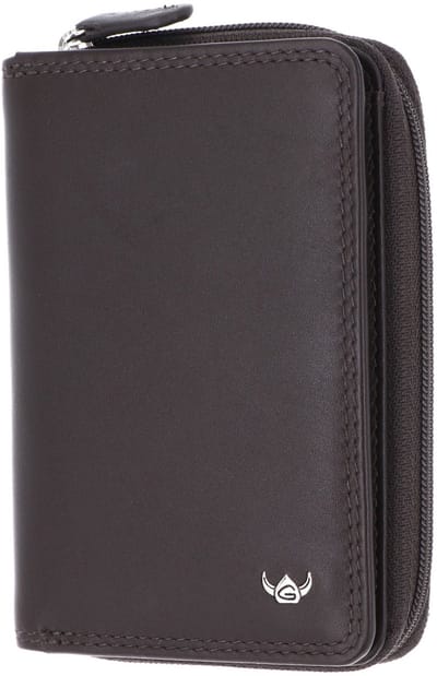 Golden Head Leren portemonnee Polo RFID Protect RV-Börse 3317 Dunkelbraun donkerbruin