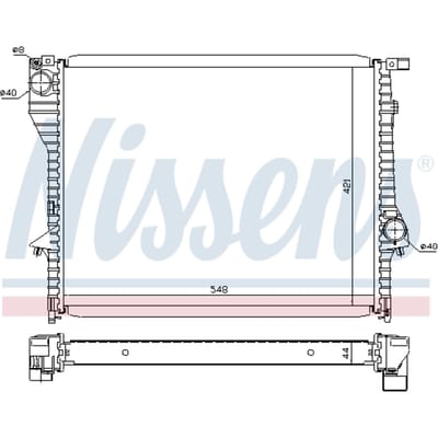 Radiator, motorkoeling NISSENS 60638