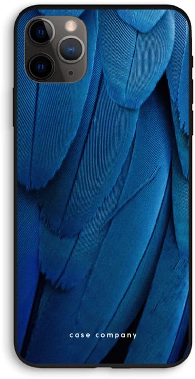 Case Company® - Hoesje geschikt voor iPhone 11 Pro Max hoesje - Pauw - Biologisch Afbreekbaar Telefoonhoesje - Bescherming alle Kanten en Schermrand