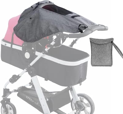 Universele Zonnekap voor Kinderwagens, UV Bescherming, Zonnebescherming, Ventilatie en Schaduw voor Buitenactiviteiten