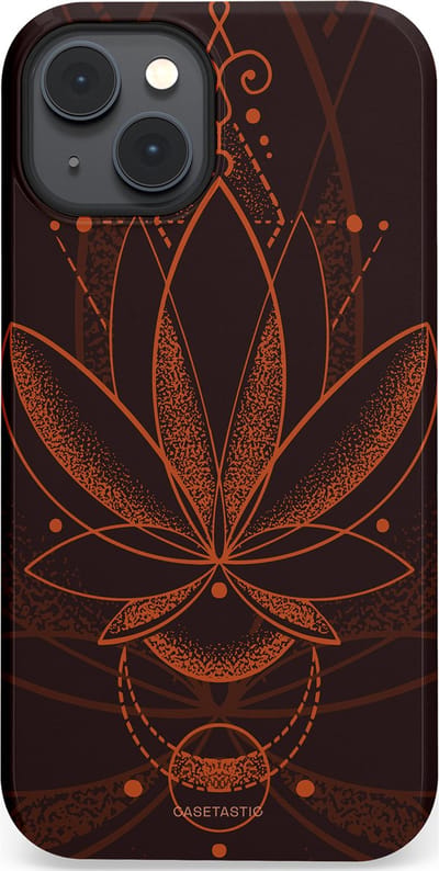 Casetastic Hoesje Geschikt voor Apple iPhone 14 Magsafe - Stijlvolle Beschermende Duo-layer Case - Lotus Groei