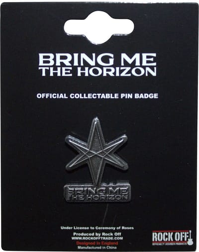 Bring Me The Horizon - 6-Point Star Pin - Zilverkleurig