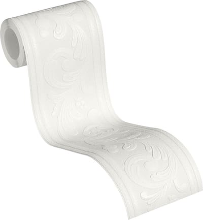 BAROK BEHANGRAND | Voelbaar Structuur - wit - A.S. Création Only Borders 11