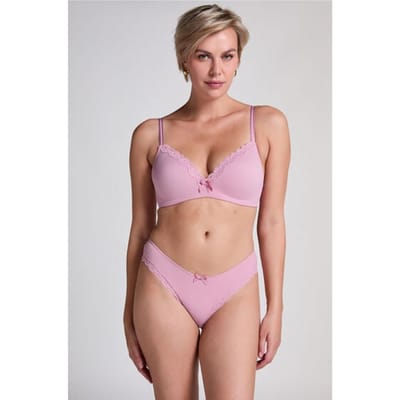 Hunkemöller Dames Lingerie Brazilian Lola - Roze - maat XS