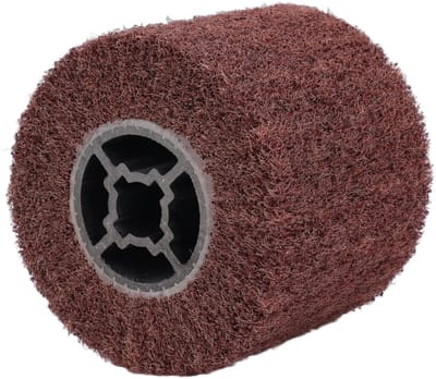 Draadtrekschijf - Schuurwiel Polijstschijf - Metaal Afwerken - Niet-geweven Constructie - 10 cm Diameter - Grijs