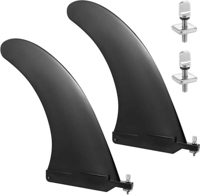 Paddleboard vinnen set van 2, 9 inch nylon surfplank vinnen met schroeven - Universele vervanging voor SUP - Afneembare surfplank vinnen met FCS fitting