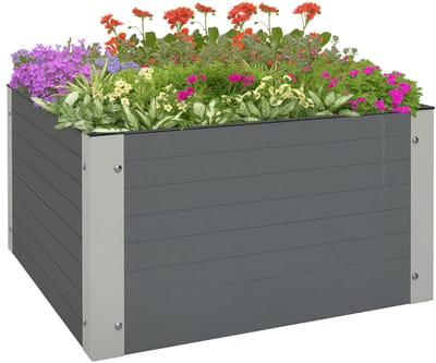 Outsunny - Plantenbak - met Versterkte Hoeken - Grijs - 84H-095V00