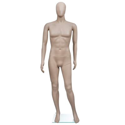 vidaXL - Etalagepop - man - rond - hoofd