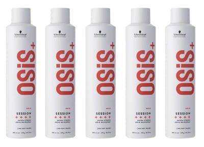 5x Schwarzkopf Osis Session Hairspray 300ml