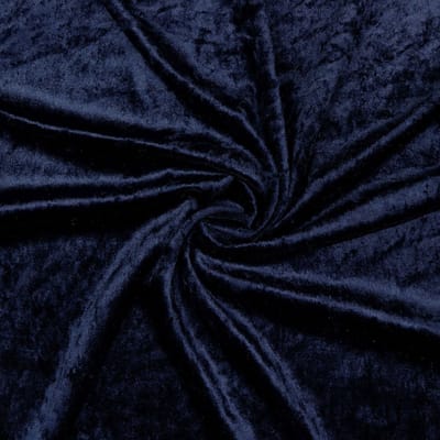 Velours de panne - 140cm breed - Marineblauw - 10 meter