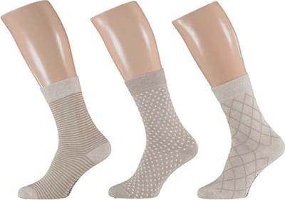 Apollo® Sokken Fashion BIO-Katoen Beige Heren 3-pack maat 39/42