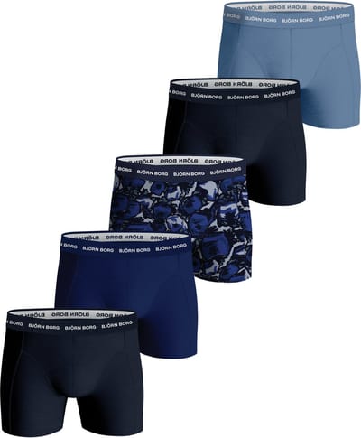 Björn Borg Cotton Stretch boxers - heren boxers normale lengte (5-pack) - multicolor