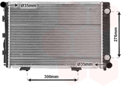 Van Wezel - RADIATOR VOOR MERCEDES BENZ W124 1985-1995 1245000503