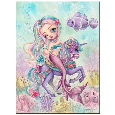 5D Diy diamant schilderij Cartoon Zeemeermin meisje kruissteek diamant borduurwerk 20X30CM gray