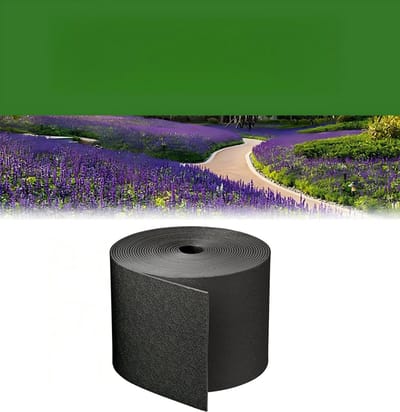 Borderranden - Grasrand – Flexibele Tuinrand - Borderrand op rol - flexibel - PE Voor Gazons, Borders & Perken – UV-bestendig & Corrosiebestendig - 15cm x 10m - 3mm dik - Zwart