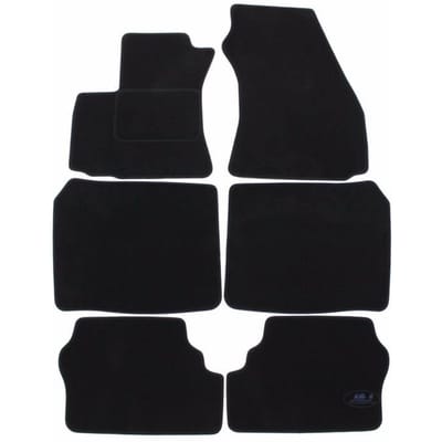 Tapis De Sol Noir Velours - J&J AUTOMOTIVE - Opel Zafira A - Sur Mesure - Antidérapant - Imperméable noir