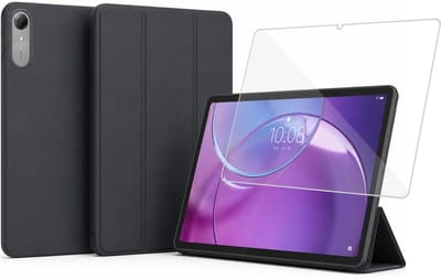 ChiGuard Hoesje & Screenprotector geschikt voor Lenovo Idea Tab Pro Gen 2 Hoesje – Gehard Glas - Shock Proof Hoesje – Smart Cover - Zwart