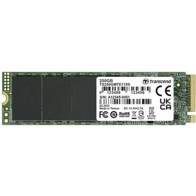 Transcend 115S 250 GB NVMe/PCIe M.2 SSD 2280 harde schijf PCIe NVMe 3.0 x4 Retail TS250GMTE115S