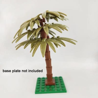 Blocs de Construction Compacts Palmier Cocotier Paysage de Jardin Vert Plage Tropicale Plante Bloc Compatible Brique Lego Jouet idéal pour Enfants