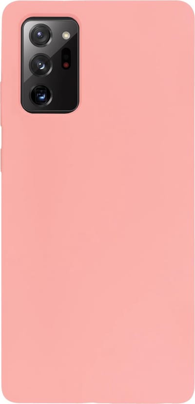 BMAX Siliconen hard case hoesje geschikt voor Samsung Galaxy Note 20 / Hard Cover / Beschermhoesje / Telefoonhoesje / Hard case / Telefoonbescherming - Peach